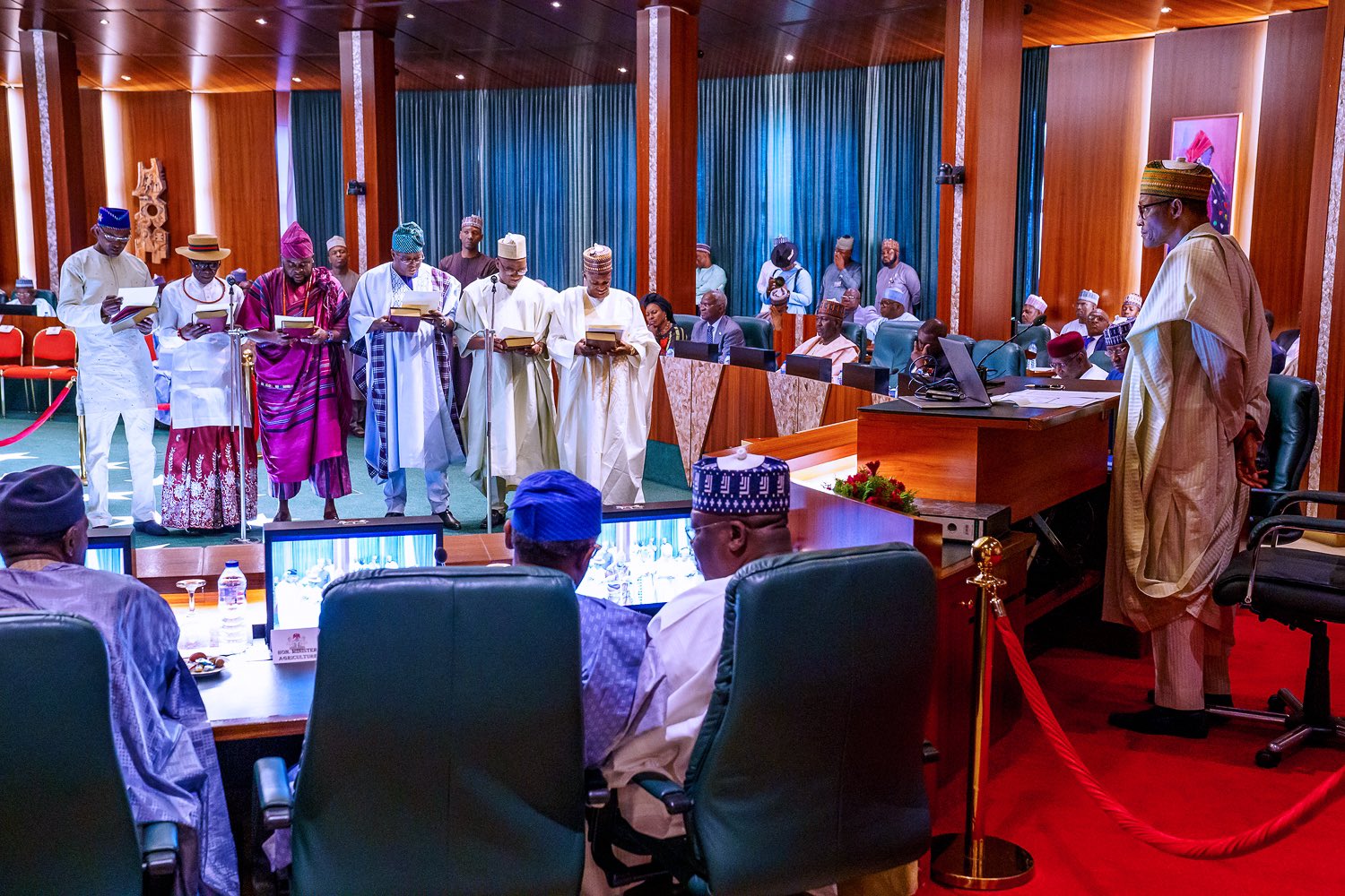 President Buhari inaugurates National Assembly Service Commission members